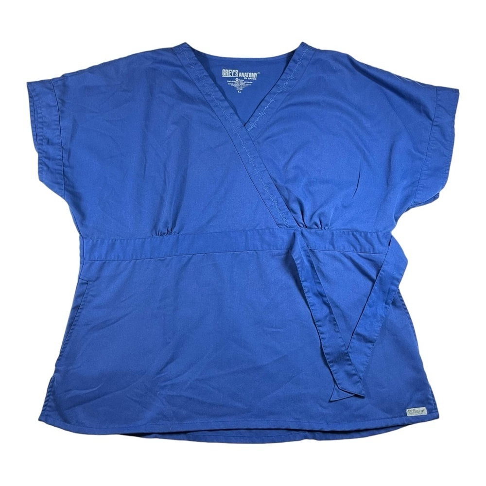 Grey's Anatomy Side Mock Wrap Scrub Top